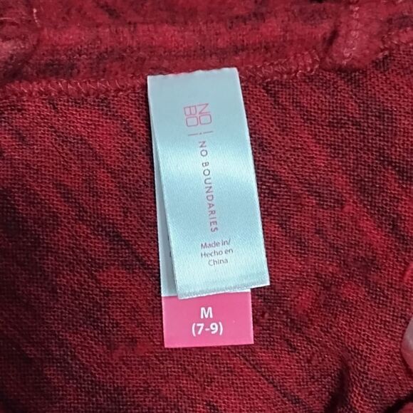 NOBO No Boundaries Red Cross Cross Back Sweater Jr Sz M (7-9) Knit Blouse - Picture 6 of 6